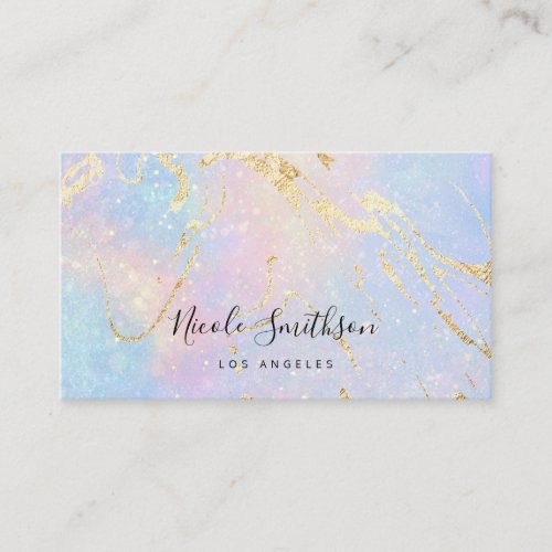 pastel colors abstract business card