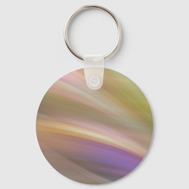 Pastel Colors Abstract Button Keychain (Front)