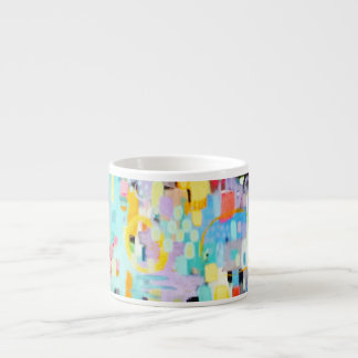 Pastel Colors Abstract Design Espresso Mug
