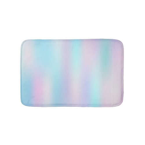 Pastel Colors Abstract Iridescent Background Bath Mat