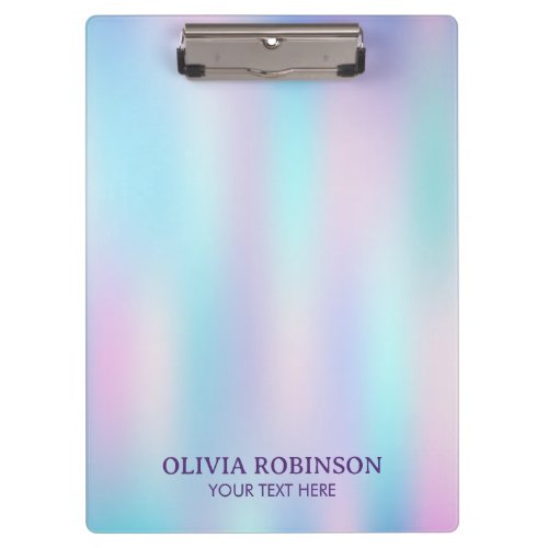 Pastel Colors Abstract Iridescent Background Clipboard