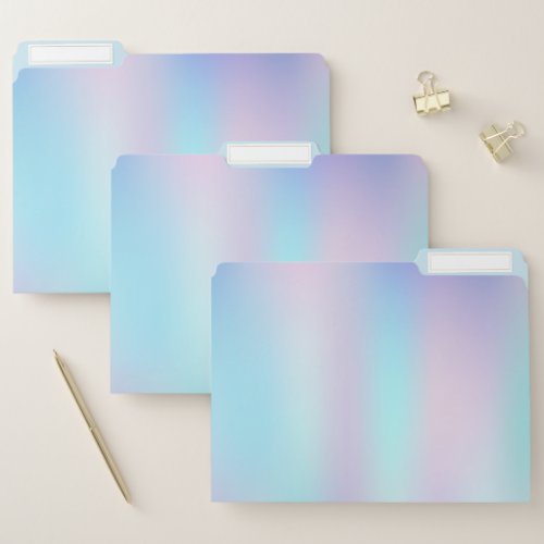 Pastel Colors Abstract Iridescent Background File Folder