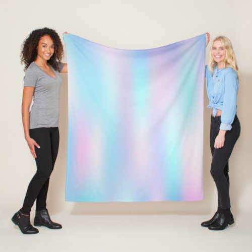 Pastel Colors Abstract Iridescent Background Fleece Blanket