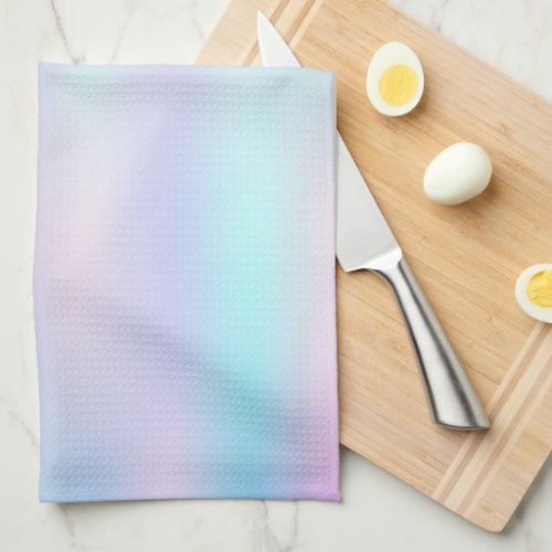 Pastel Colors Abstract Iridescent Background Kitchen Towel