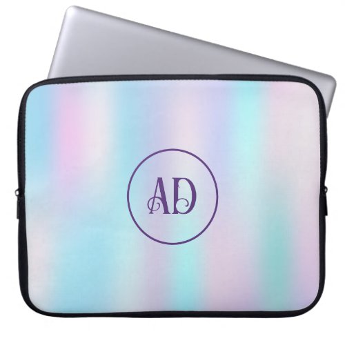 Pastel Colors Abstract Iridescent Background Laptop Sleeve