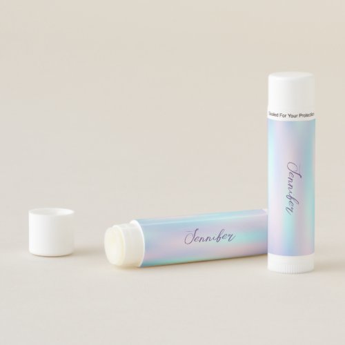 Pastel Colors Abstract Iridescent Background Lip Balm