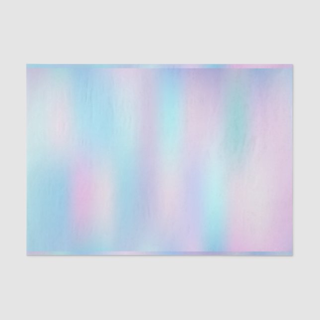 Pastel Colors Abstract Iridescent Background Tissue Paper (Front)