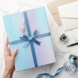 Pastel Colors Abstract Iridescent Background Wrapping Paper