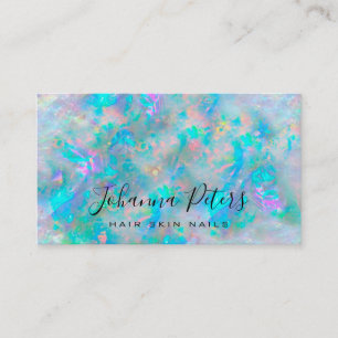 pastel colors abstract opal texture business card