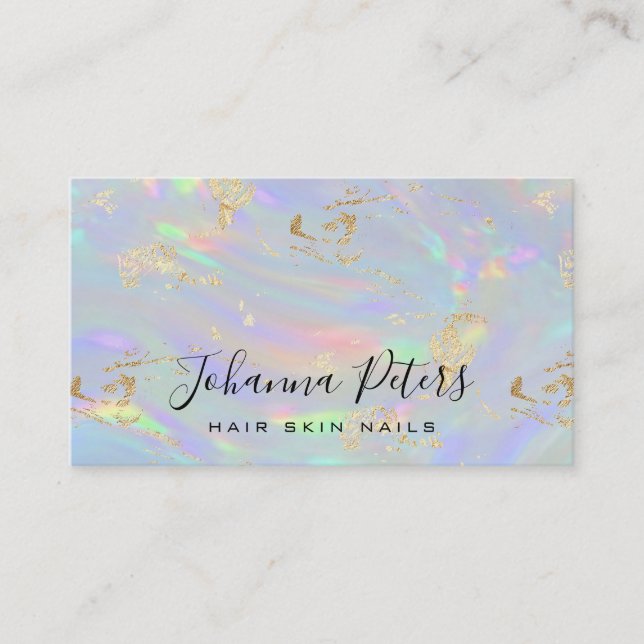pastel colors abstract texture business card (Front)