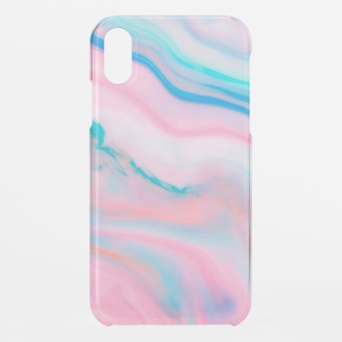 Pastel colors agate_alike marble stone look iPhone XR case