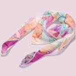 Pastel Colors Alcohol Ink Abstract Pattern Scarf<br><div class="desc">Alcohol ink pattern personalized design.</div>