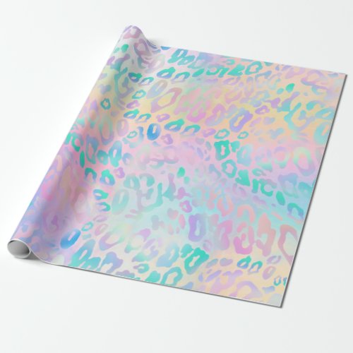 pastel colors animal skin pattern wrapping paper