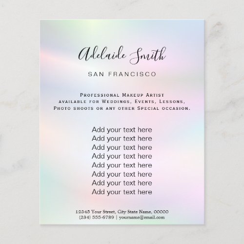 pastel colors background flyer