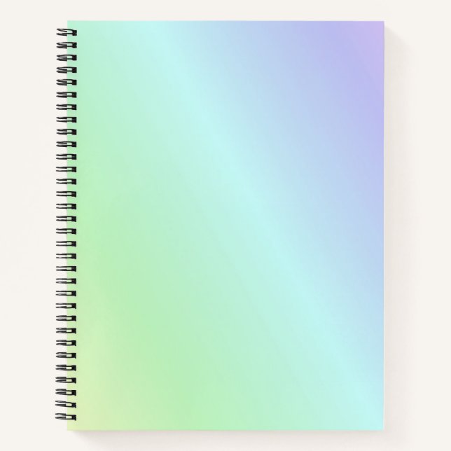 Pastel colors background notebook (Front)