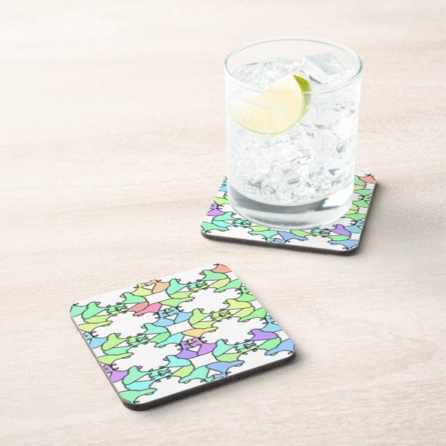 PASTEL COLORS BEVERAGE COASTER (Right Side)
