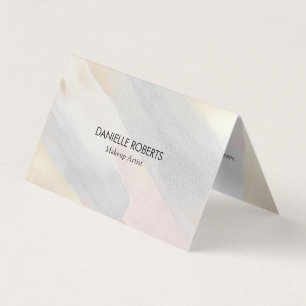 Pastel colors brushstrokes background business card
