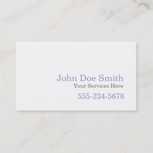 Pastel Colors Business Card (Front)