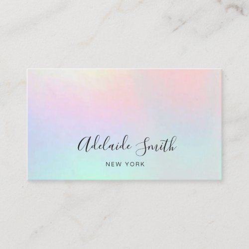 pastel colors business card