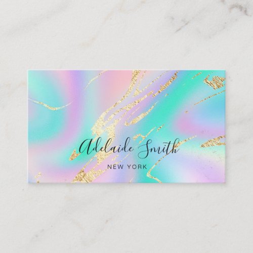 pastel colors business card