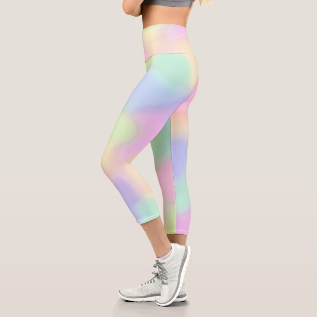 Pastel Colors Capri Leggings (Left)