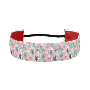 Pastel Colors Cat Camouflage Athletic Headband