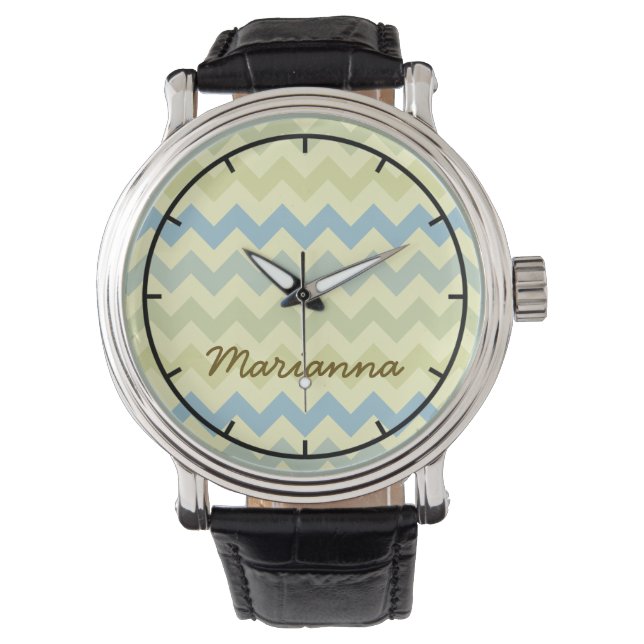 pastel colors chevron watch (Front)