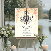 Pastel Colors Chic Floral Vintage Chandelier