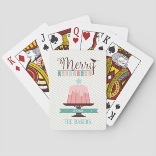 Pastel Colors/Christmas Pudding Art /Playing Cards
