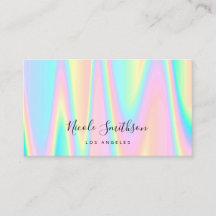 pastel colors design business card