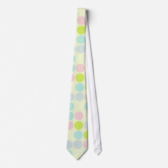 Pastel Colors, Dot Pattern Tie (Front)