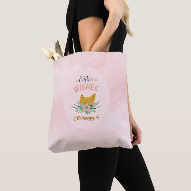 Pastel colors Easter araingement design Tote Bag (Close Up)