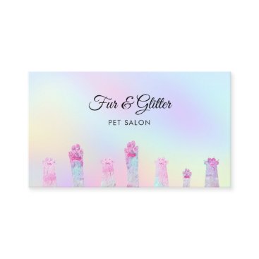 pastel colors fabulous furry paws business card pastel colors fabulous furry paws business card