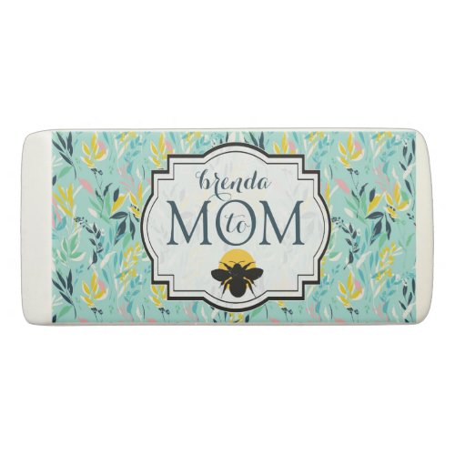 Pastel colors floral background _Mom to be design Eraser