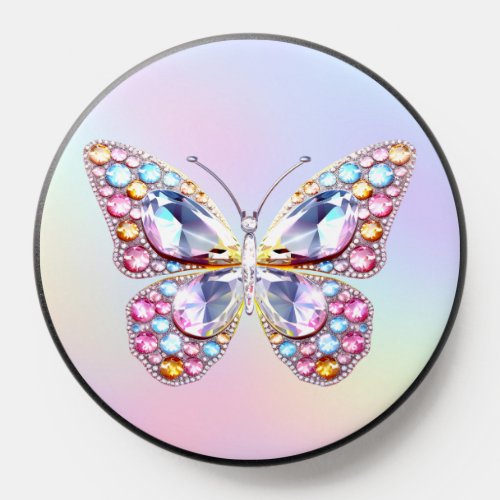 pastel colors gems butterfly PopSocket