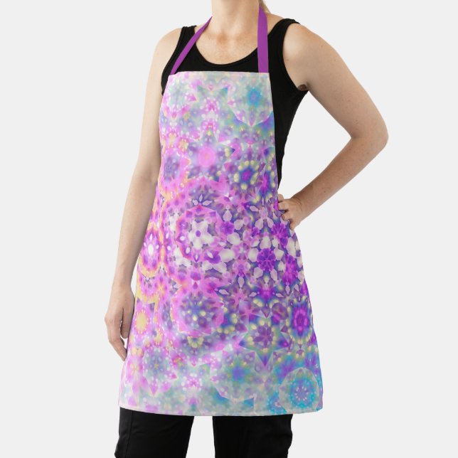 Pastel Colors Geometric Abstract Pattern Apron (Insitu)