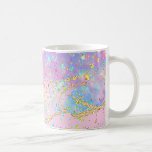 pastel colors ink marble coffee mug