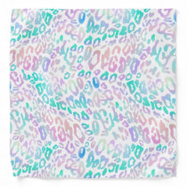 pastel colors leopard skin bandana
