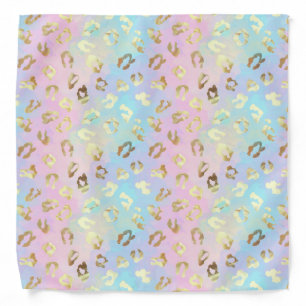 Pastel Colors Leopard Skin Bandana