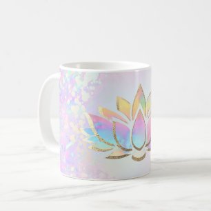 pastel colors lotus coffee mug