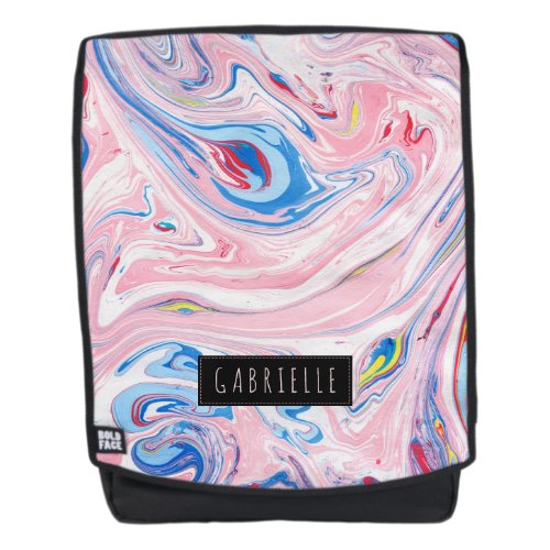 Pastel Colors Marble Swirls Texture Backpack