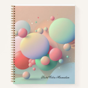 Pastel Colors Minimalism Notebook