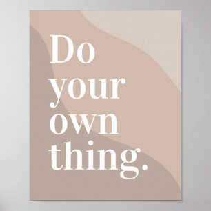 Pastel Colors Minimalist Modern Motivational Poster