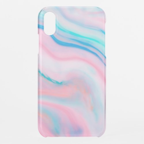 Pastel colors modern agate_alike marble stone look iPhone XR case