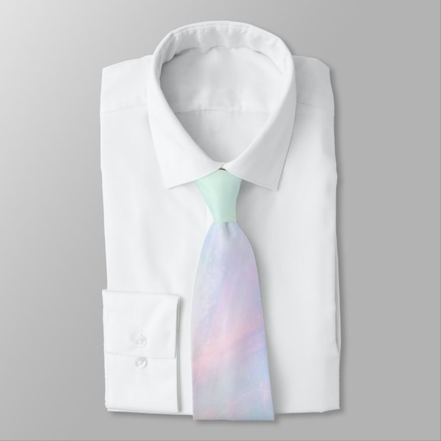 pastel colors neck tie (Tied)