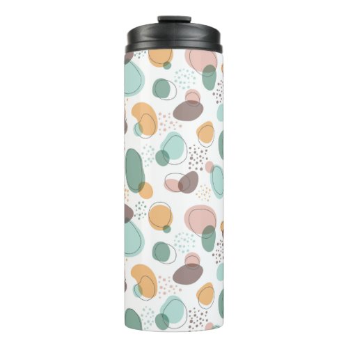 Pastel Colors Organic Shapes Seamless Pattern Ther Thermal Tumbler