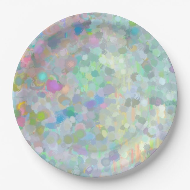 Pastel Colors Paper Plates (Front)