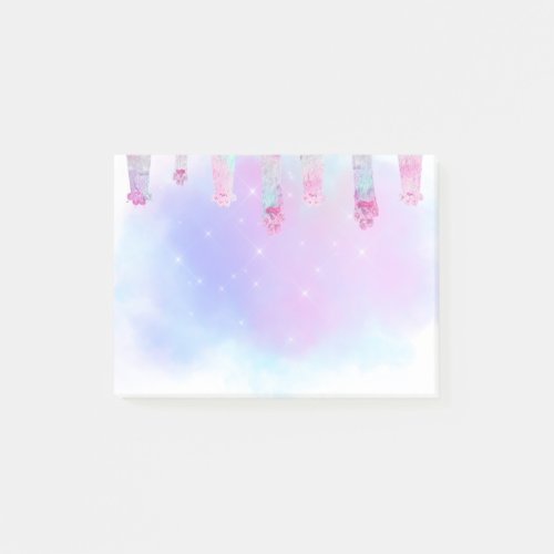 pastel colors paws post_it notes