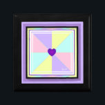 Pastel colors & purple hearts beating gift box<br><div class="desc">Here is a collection with pastel colors and "purple hearts beating": soft colors and hearts representing beautiful friendships.💜 (For those who knows : Like my own heart,  Purple hearts are beating between 7 amazing global Artists from South Koreaand their army of Fans all around a Purple World) 💜</div>