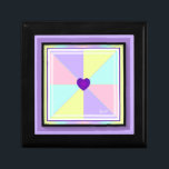 Pastel colors & purple hearts beating gift box<br><div class="desc">Here is a collection with pastel colors and "purple hearts beating": soft colors and hearts representing beautiful friendships.💜 (For those who knows : Like my own heart,  Purple hearts are beating between 7 amazing global Artists from South Koreaand their army of Fans all around a Purple World) 💜</div>